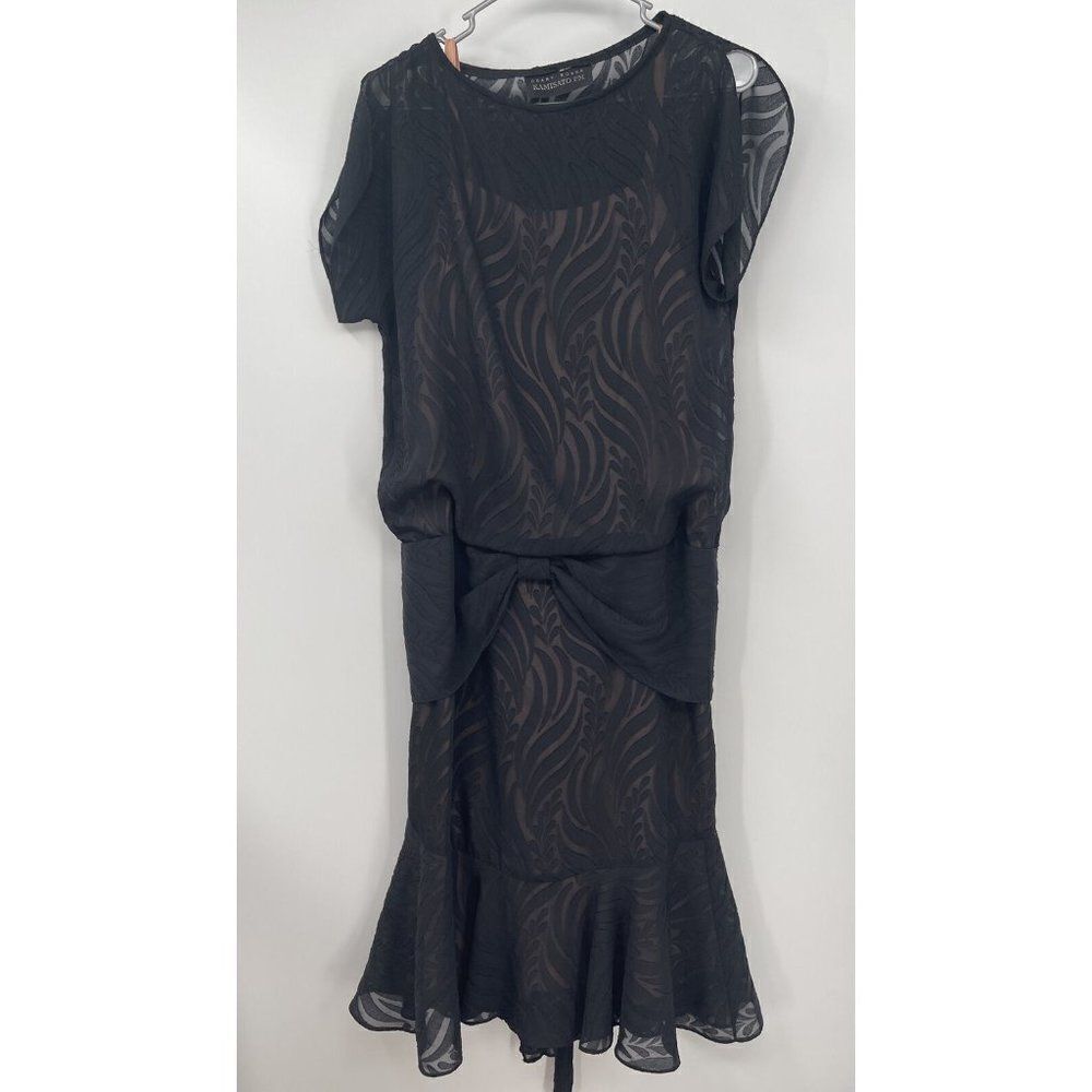 Geary Roark Kamisato Vintage 90s Black Dress W/ Slip